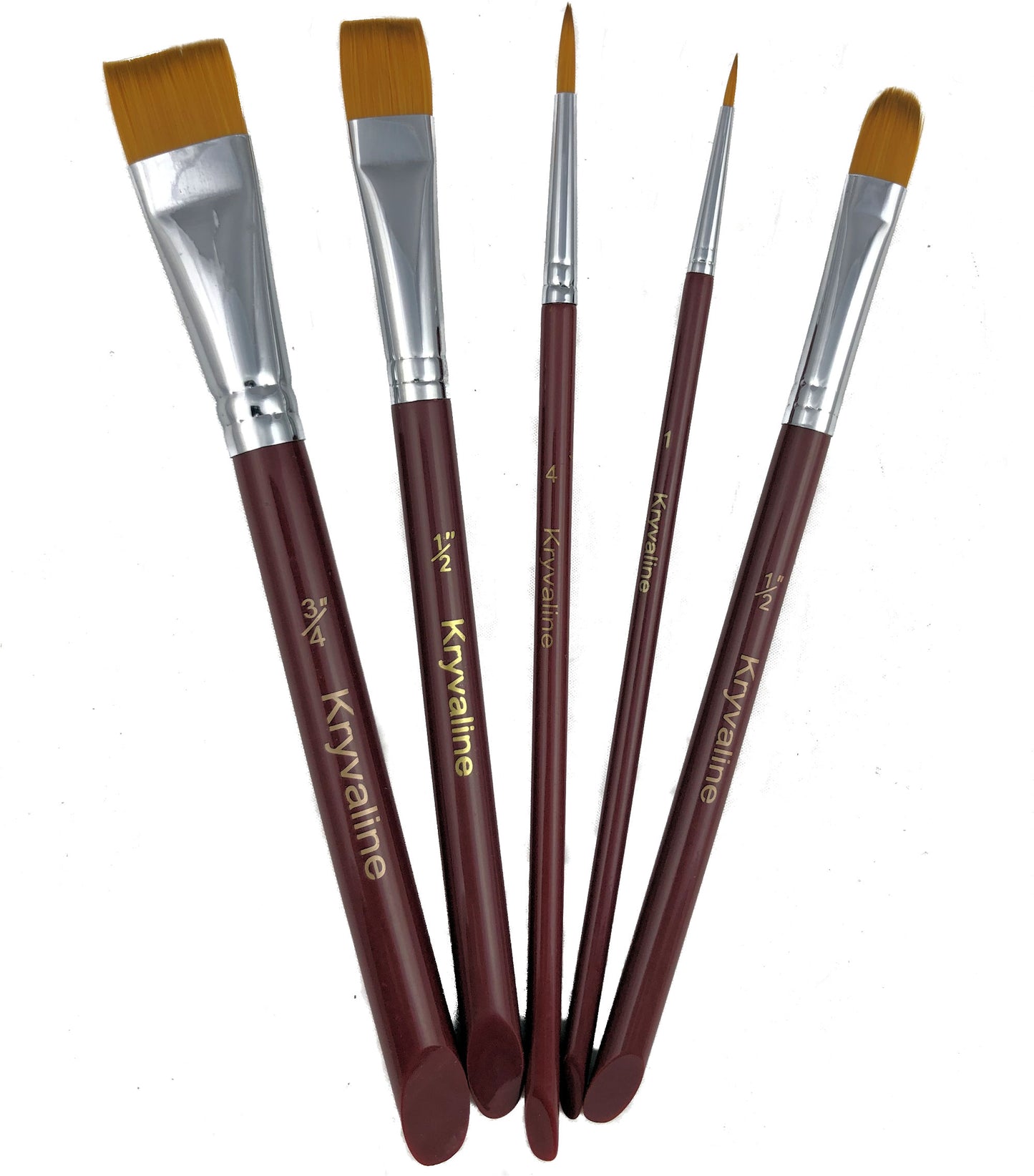 Acrylic Brush Set - Kryvaline Body Art Makeup | Glitter Tattoos, Face & Body Paint, Design - Kryvaline Body Art Makeup