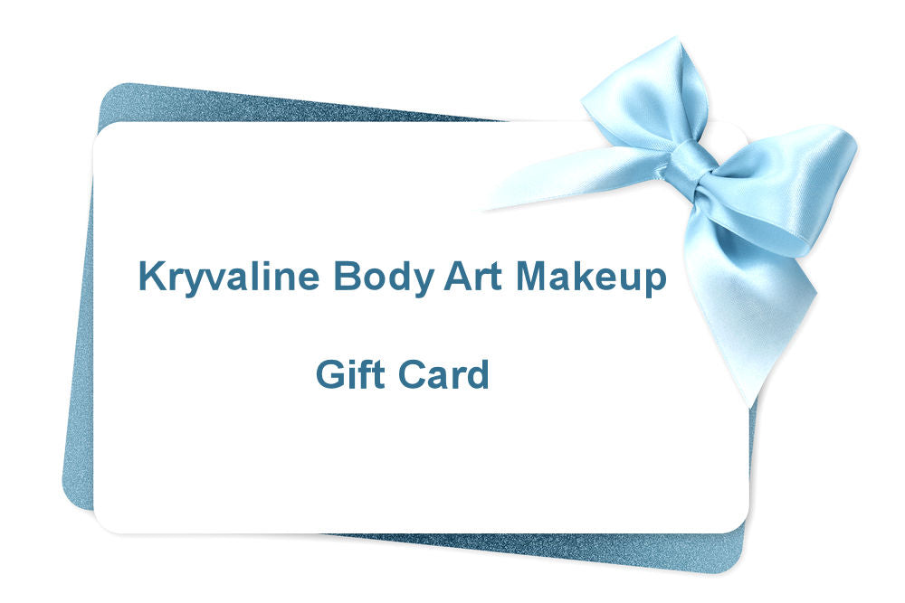 Kryvaline Body Art Makeup Gift Card - Kryvaline Body Art Makeup | Glitter Tattoos, Face & Body Paint, Design - Kryvaline Body Art Makeup