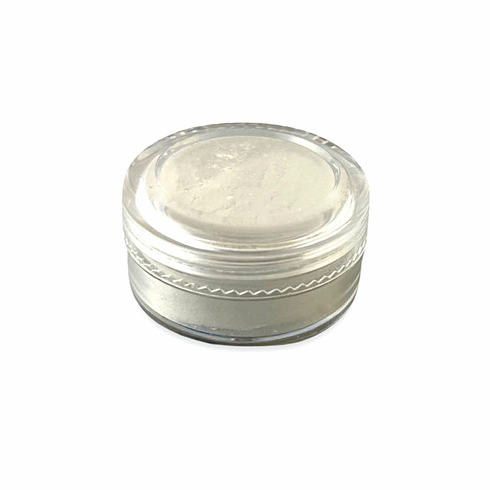 Mica Powder White 10g - Kryvaline Body Art Makeup | Glitter Tattoos, Face & Body Paint, Design - Kryvaline Body Art Makeup