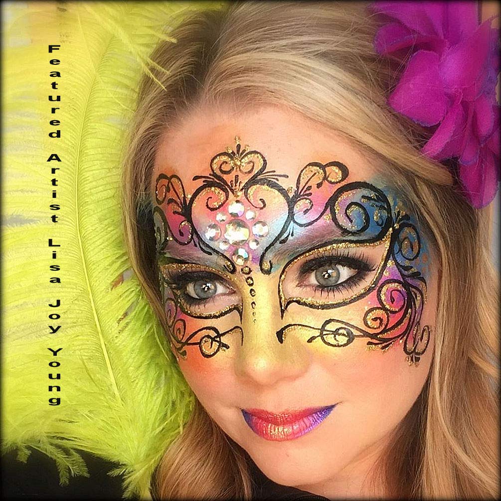 Kryvaline Face and body Paint Metallic Colors 30g Yellow - Kryvaline Body Art Makeup | Glitter Tattoos, Face & Body Paint, Design - Kryvaline Body Art Makeup