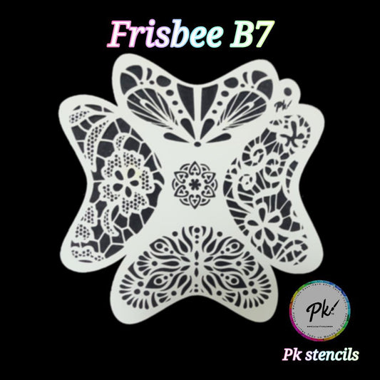 PK Frisbee Stencils B7 - Kryvaline Body Art Makeup | Glitter Tattoos, Face & Body Paint, Design - Kryvaline Body Art Makeup