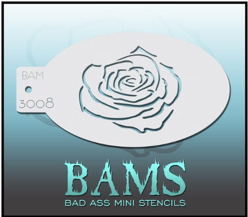 Bad Ass Mini Stencils 3008 - Kryvaline Body Art Makeup | Glitter Tattoos, Face & Body Paint, Design - Kryvaline Body Art Makeup