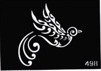 Glitter Tattoo Stencils 5 Pieces Package 498 - Kryvaline Body Art Makeup | Glitter Tattoos, Face & Body Paint, Design - Kryvaline Body Art Makeup