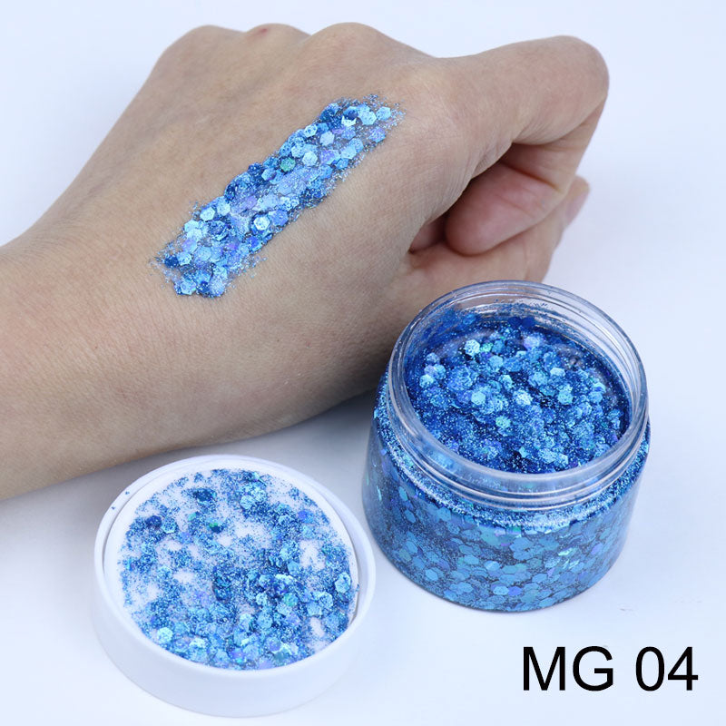 Glitter Gels MG04 40ml - Kryvaline Body Art Makeup | Glitter Tattoos, Face & Body Paint, Design - Kryvaline Body Art Makeup