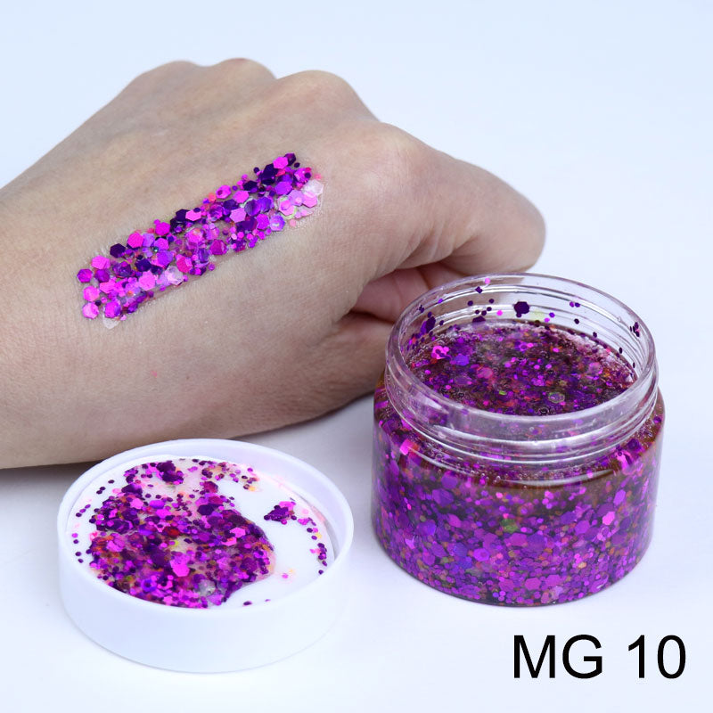 Glitter Gels MG10 40ml - Kryvaline Body Art Makeup | Glitter Tattoos, Face & Body Paint, Design - Kryvaline Body Art Makeup
