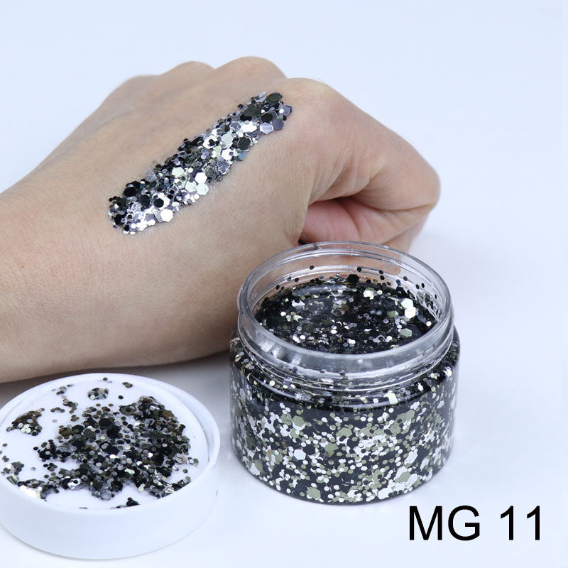 Glitter Gels MG11 40ml - Kryvaline Body Art Makeup | Glitter Tattoos, Face & Body Paint, Design - Kryvaline Body Art Makeup