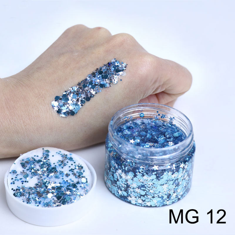 Glitter Gels MG12 40ml - Kryvaline Body Art Makeup | Glitter Tattoos, Face & Body Paint, Design - Kryvaline Body Art Makeup