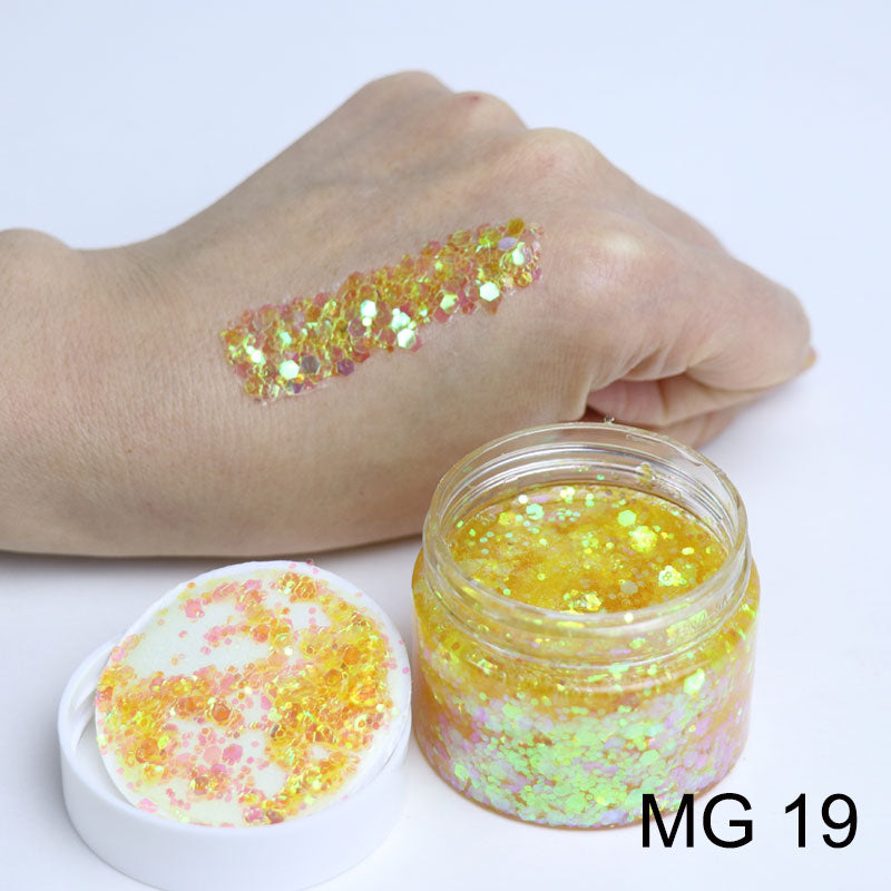 Glitter Cream Gel MG19 40ml - Kryvaline Body Art Makeup | Glitter Tattoos, Face & Body Paint, Design - Kryvaline Body Art Makeup