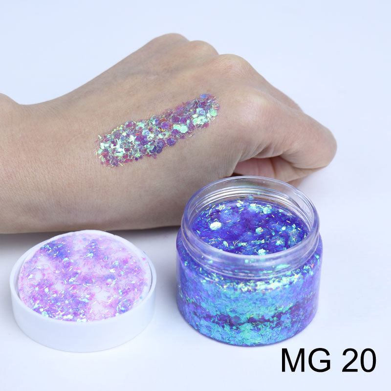 Glitter Gels MG20 40ml - Kryvaline Body Art Makeup | Glitter Tattoos, Face & Body Paint, Design - Kryvaline Body Art Makeup