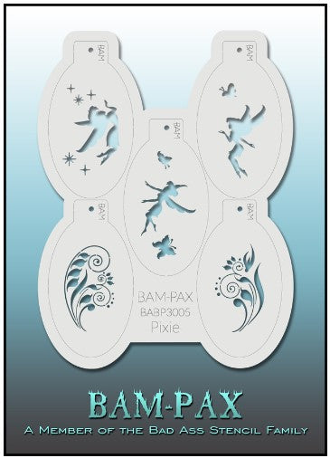 PAX Stencils  3005 - Kryvaline Body Art Makeup | Glitter Tattoos, Face & Body Paint, Design - Kryvaline Body Art Makeup