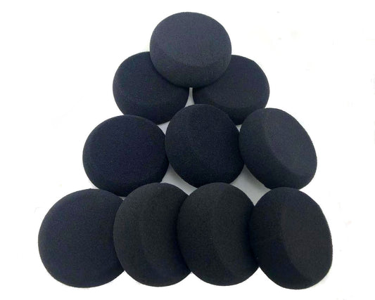 Face Painting Black Sponges High Density Round 10 Pieces 20 Half Moon for Face and Body Painting - Kryvaline Body Art Makeup | Glitter Tattoos, Face & Body Paint, Design - Kryvaline Body Art Makeup