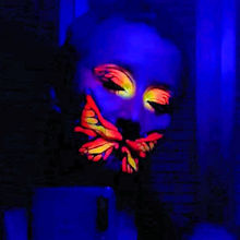 Kryvaline Neon Fluorescent Face and Body Paint 30g Blue - Kryvaline Body Art Makeup | Glitter Tattoos, Face & Body Paint, Design - Kryvaline Body Art Makeup