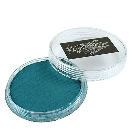 Creamy Matte Colors 30g Dark Teal - Kryvaline Body Art Makeup | Glitter Tattoos, Face & Body Paint, Design - Kryvaline Body Art Makeup