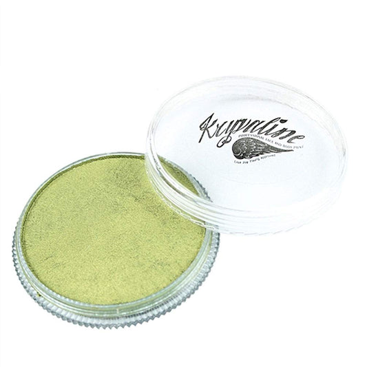 Kryvaline Face and body Paint Metallic Colors 30g Olive Green - Kryvaline Body Art Makeup | Glitter Tattoos, Face & Body Paint, Design - Kryvaline Body Art Makeup