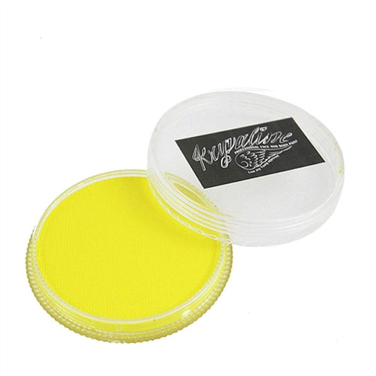 Creamy Matte Colors 30g Yellow - Kryvaline Body Art Makeup | Glitter Tattoos, Face & Body Paint, Design - Kryvaline Body Art Makeup